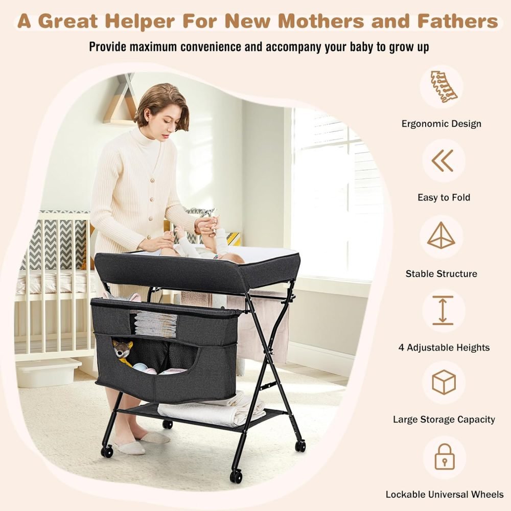Maxmass Folding Baby Changing Table - Image 4