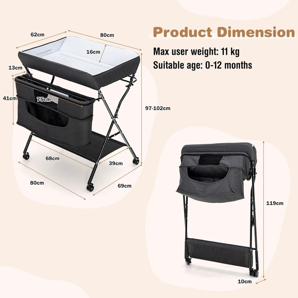 Maxmass Folding Baby Changing Table - Image 6