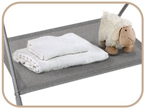 large bottom storage shelf changing table unit station