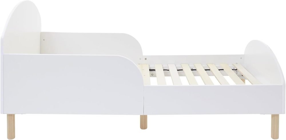 Liberty House Toys Kids White Toddler Bed, H68 x W74 x L144cm - Image 4