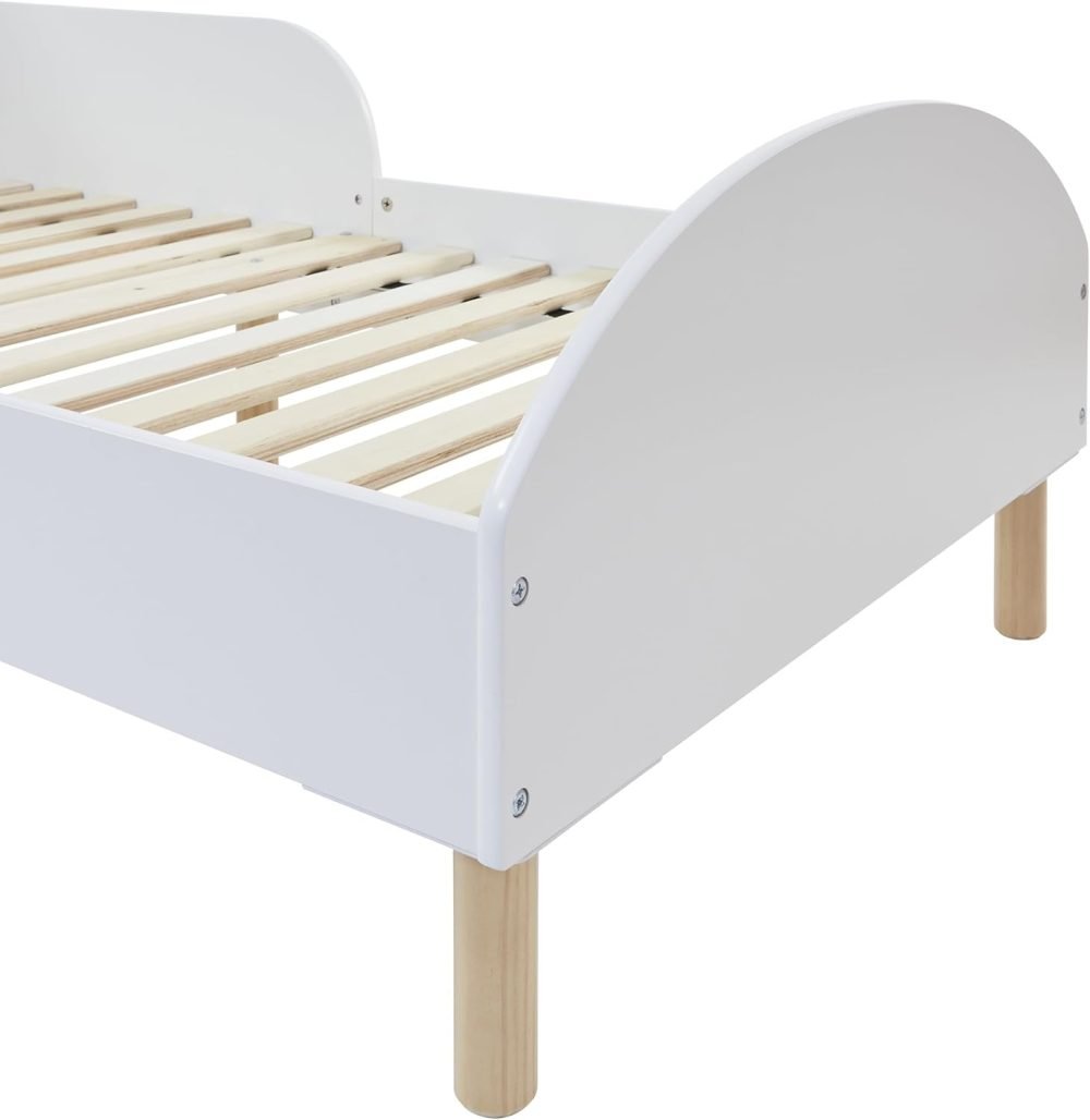 Liberty House Toys Kids White Toddler Bed, H68 x W74 x L144cm - Image 6