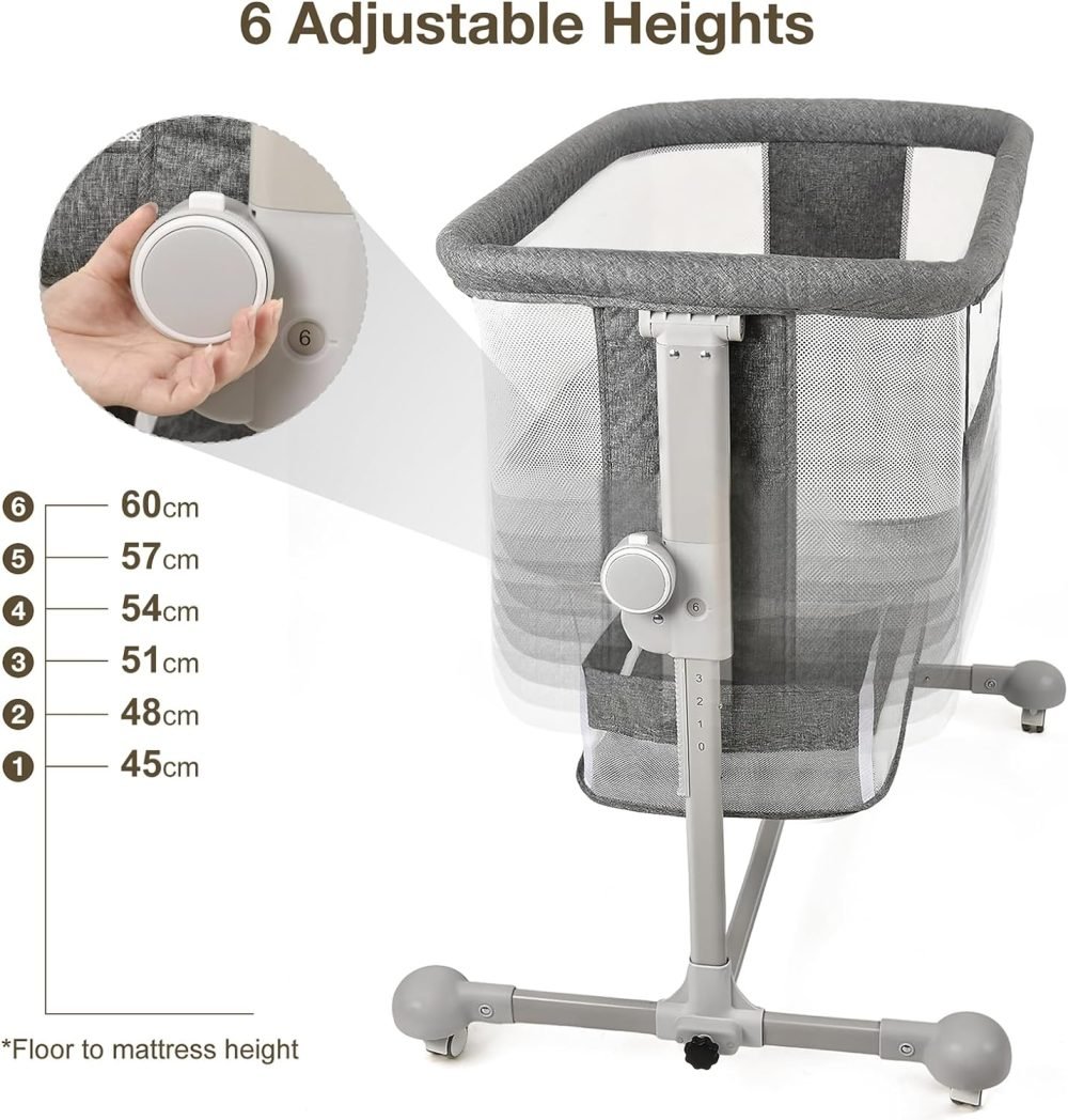 Maydolly Bedside Sleeper Bedside Crib - Image 14