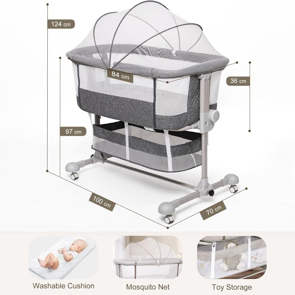 Maydolly Bedside Sleeper Bedside Crib - Image 17