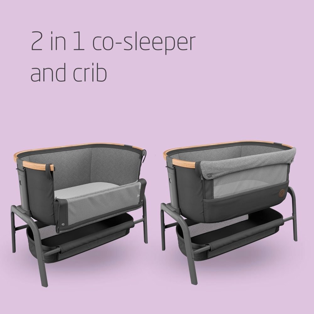 Maxi-Cosi Iora Co Sleeper Crib, Foldable Baby Bedside Crib, 0–6 Months - Image 2