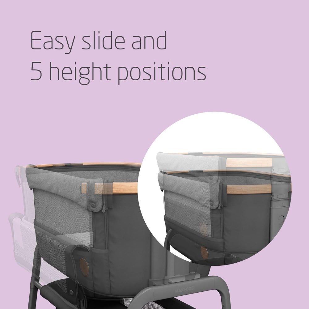 Maxi-Cosi Iora Co Sleeper Crib, Foldable Baby Bedside Crib, 0–6 Months - Image 3