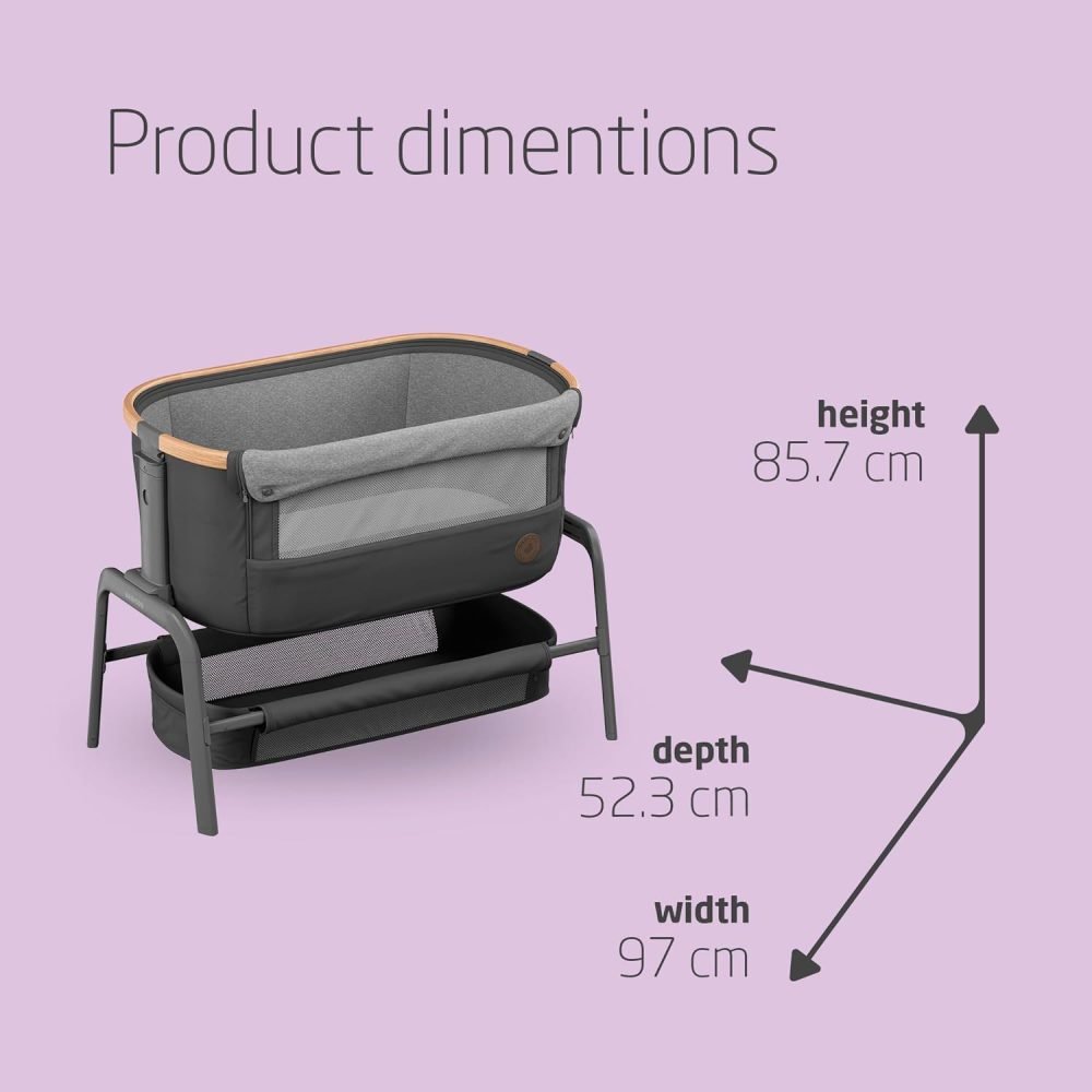 Maxi-Cosi Iora Co Sleeper Crib, Foldable Baby Bedside Crib, 0–6 Months - Image 7