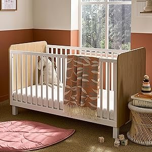 Rafi Convertible Cot bed - bold, modern, minimalist style suitable from birth to 5 years