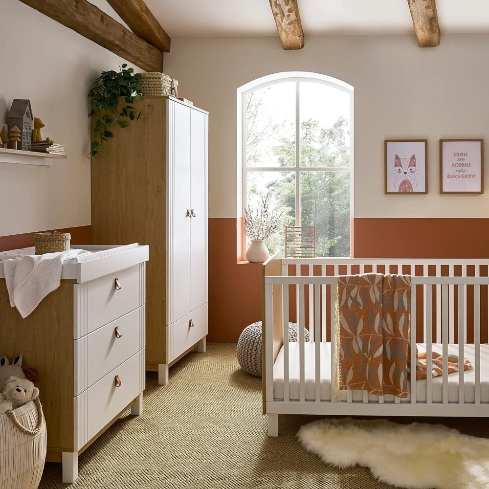 Rafi Baby Cot Bed - Modern Look Nursery Furniture with 3 height settings - Image 14