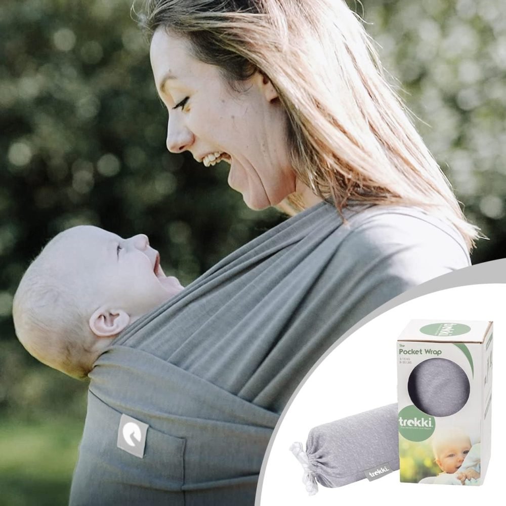 Baby Sling Wrap with Large Front Pocket - Image 4