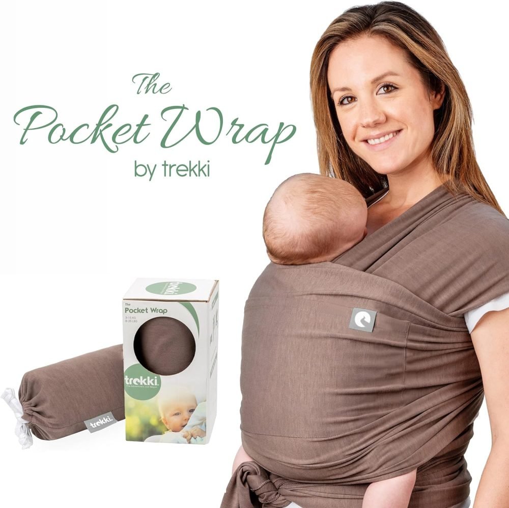 Baby Sling Wrap with Large Front Pocket - Image 6