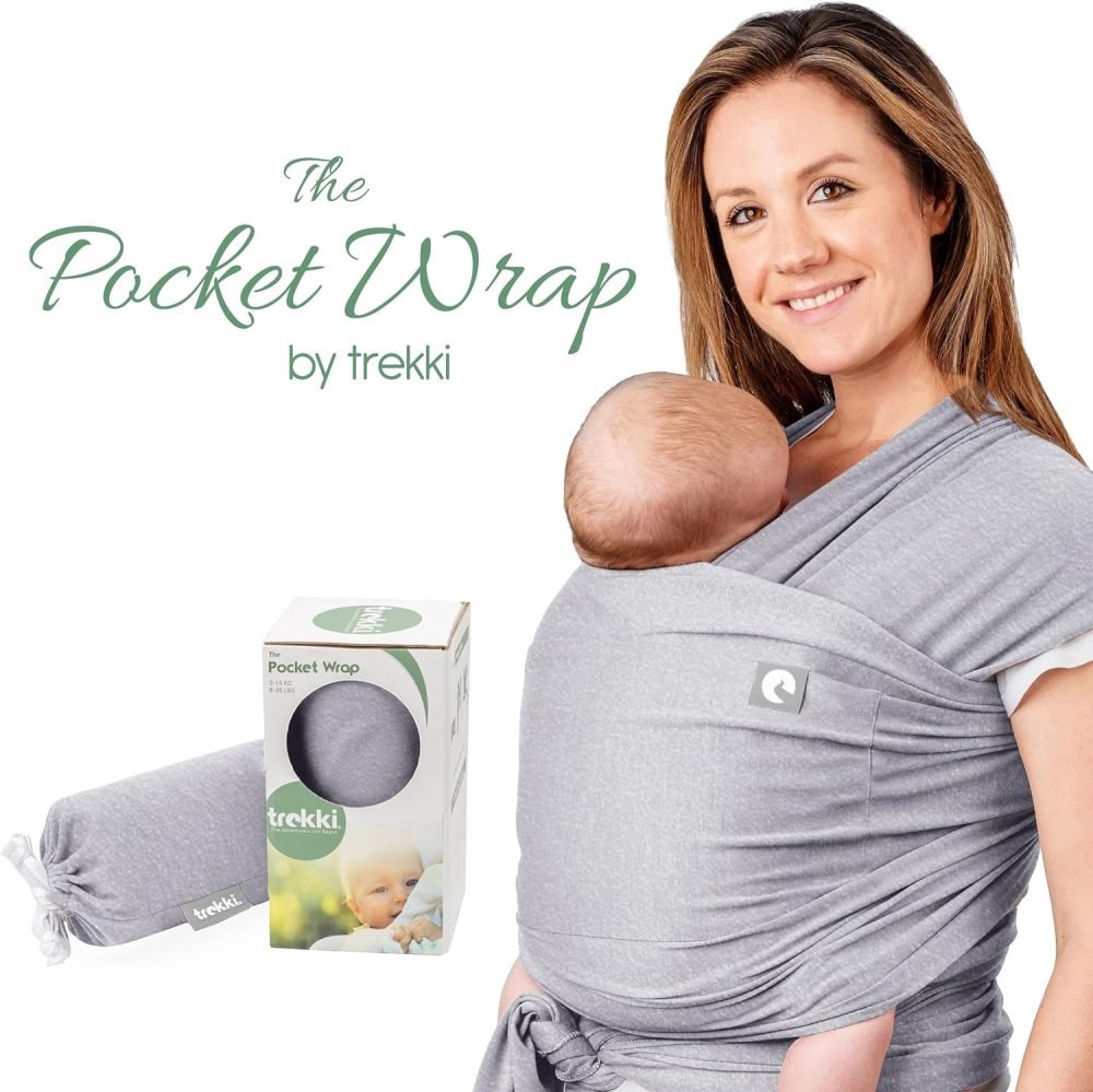Baby Sling Wrap with Large Front Pocket - Image 10