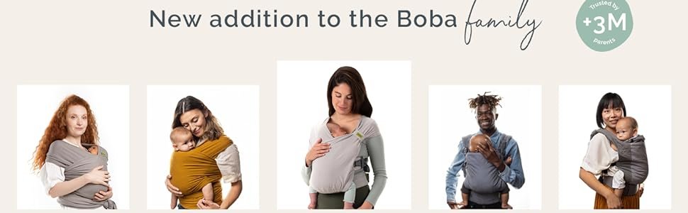 New addition to the Boba family, Bliss, light & breathable, adjustable fit, gentle baby skin