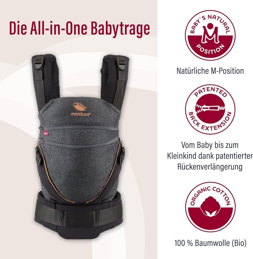 manduca XT Baby Carrier  denimblack - Image 3