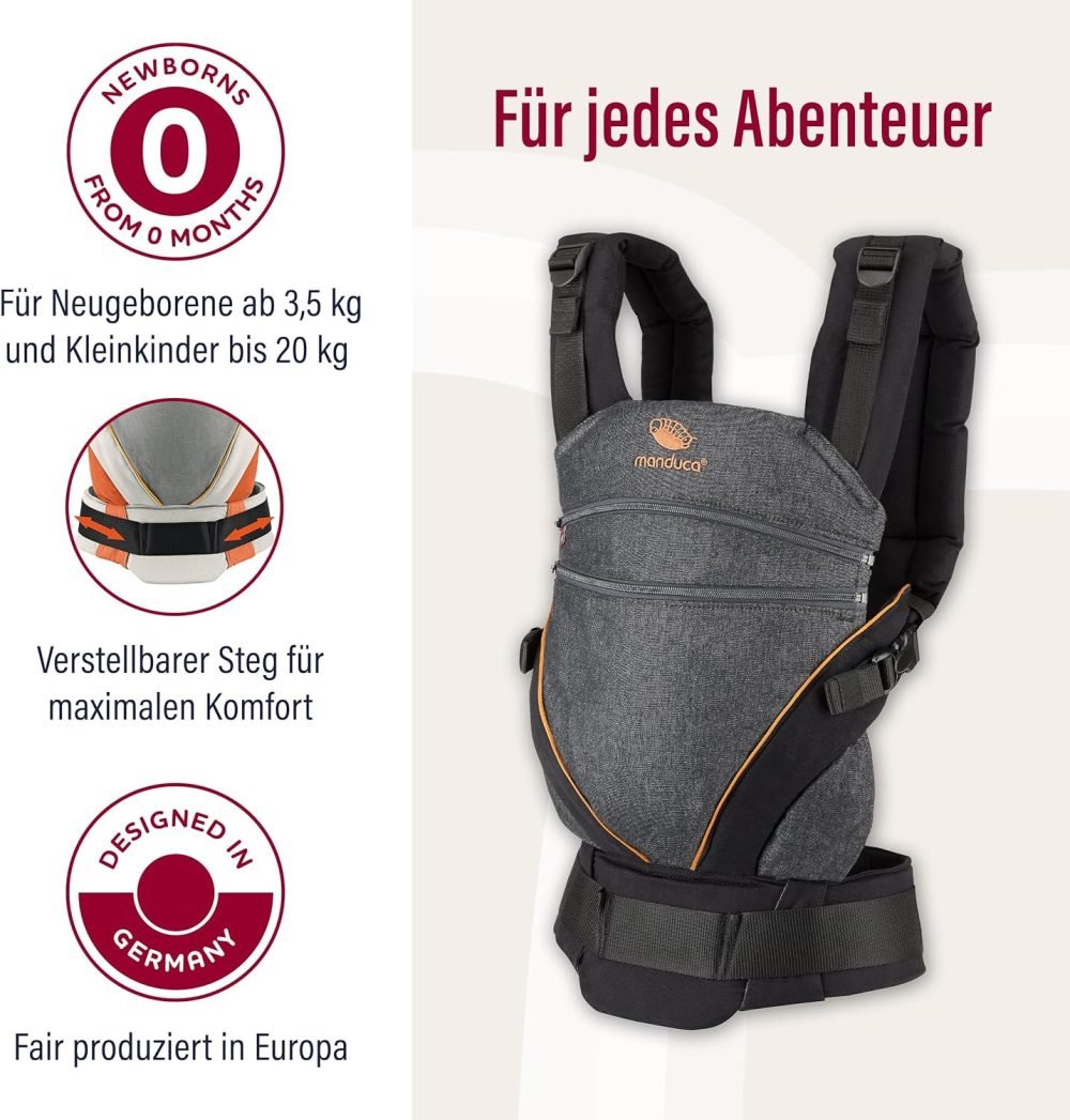 manduca XT Baby Carrier  denimblack - Image 4