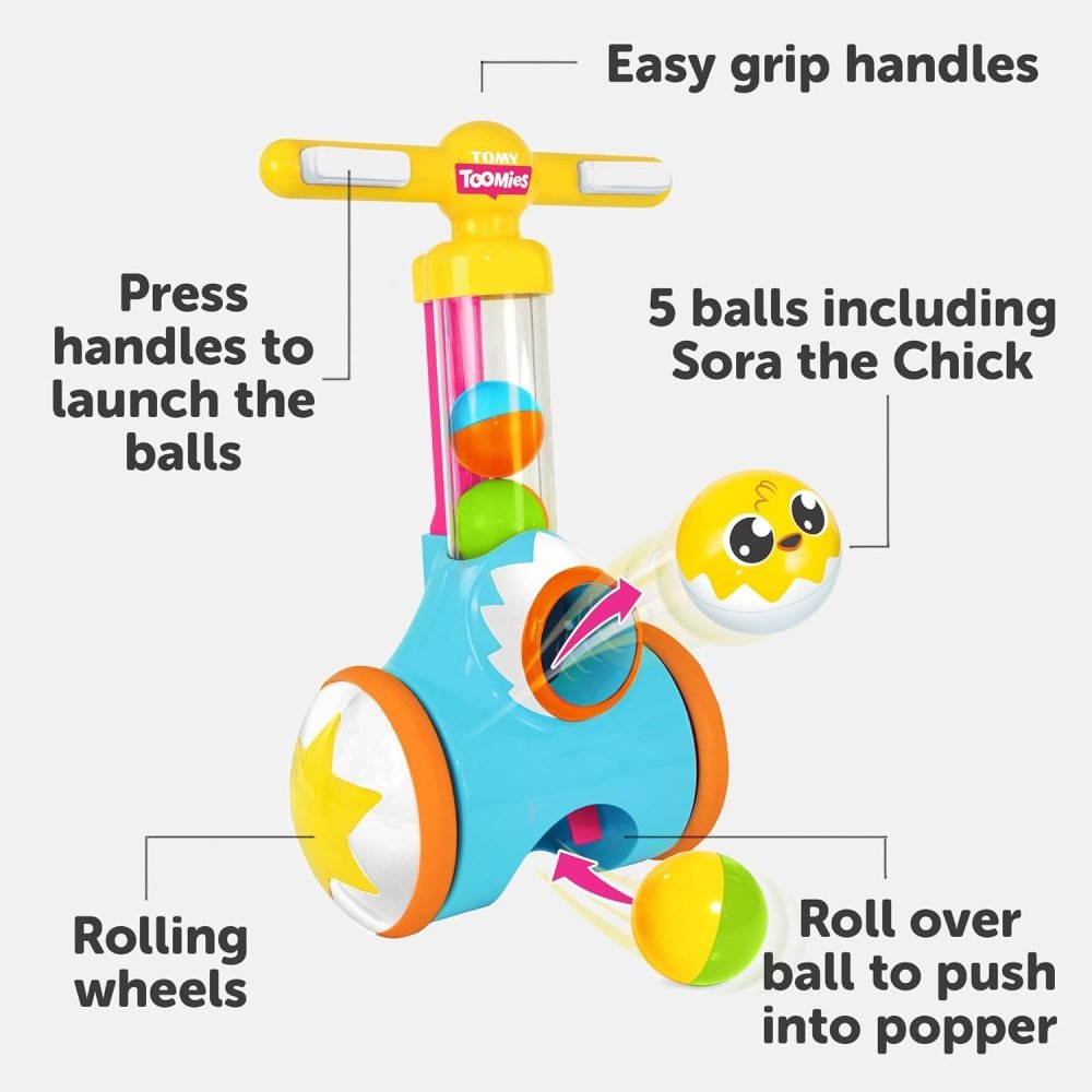 TOMY Toomies Pic and Pop Push Along Baby Toy - Image 3