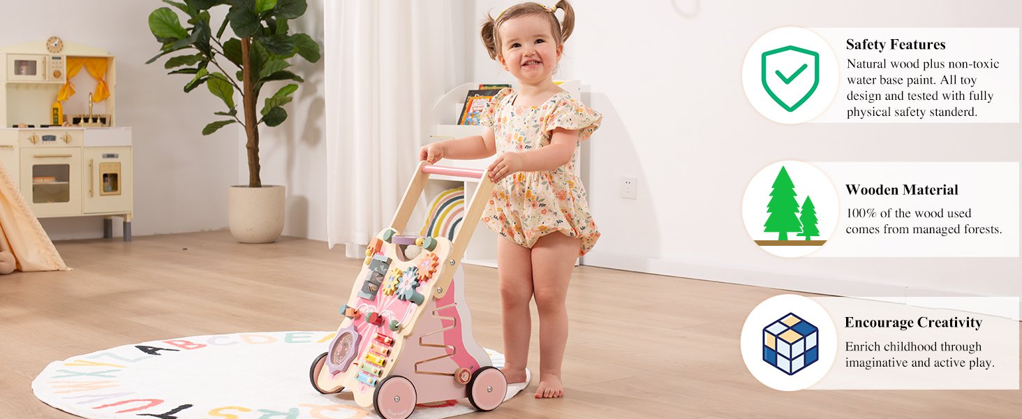 Wooden Baby Walker
