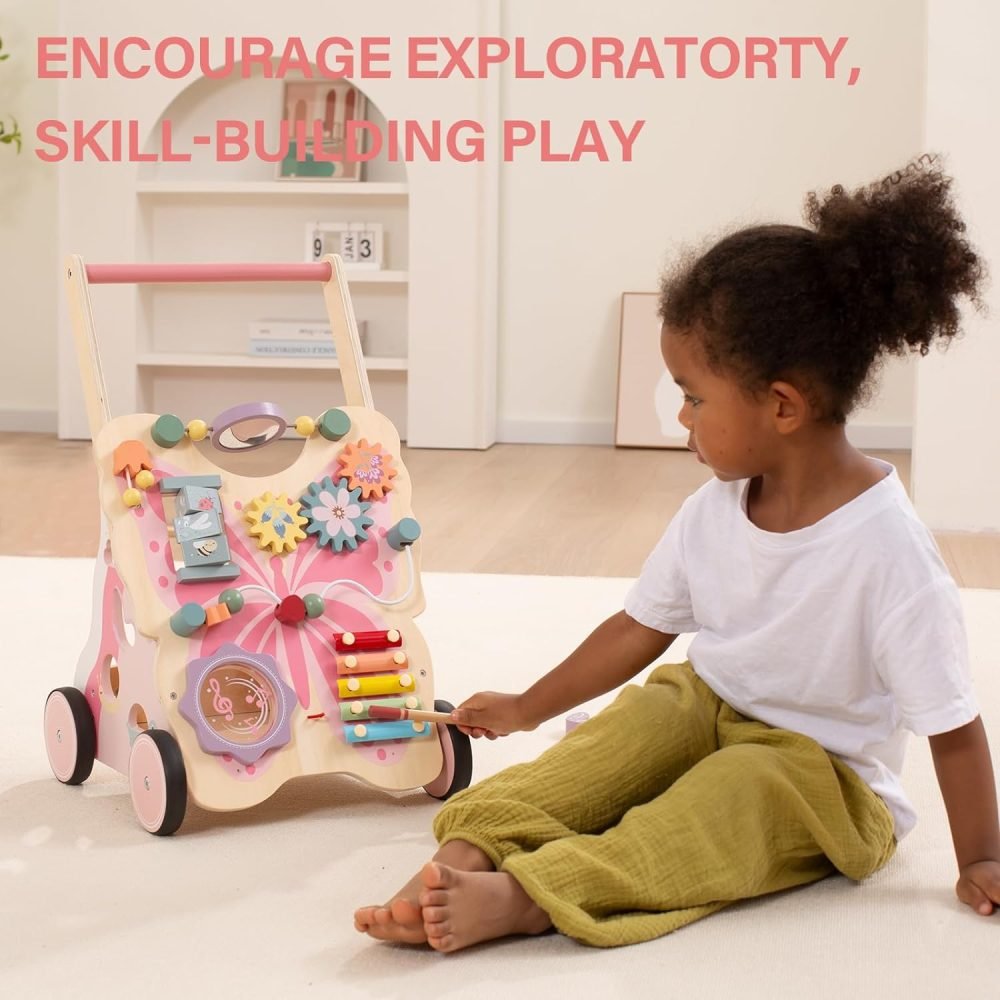 Giant bean Wooden Baby Walker for Boys and Girls - Image 4