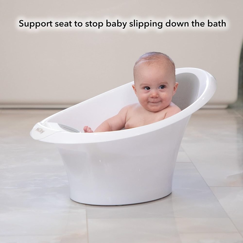 Nuby Newborn Baby Bath with Built in Anti-Slip Support - Image 9