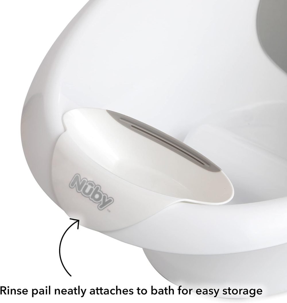 Nuby Newborn Baby Bath with Built in Anti-Slip Support - Image 12