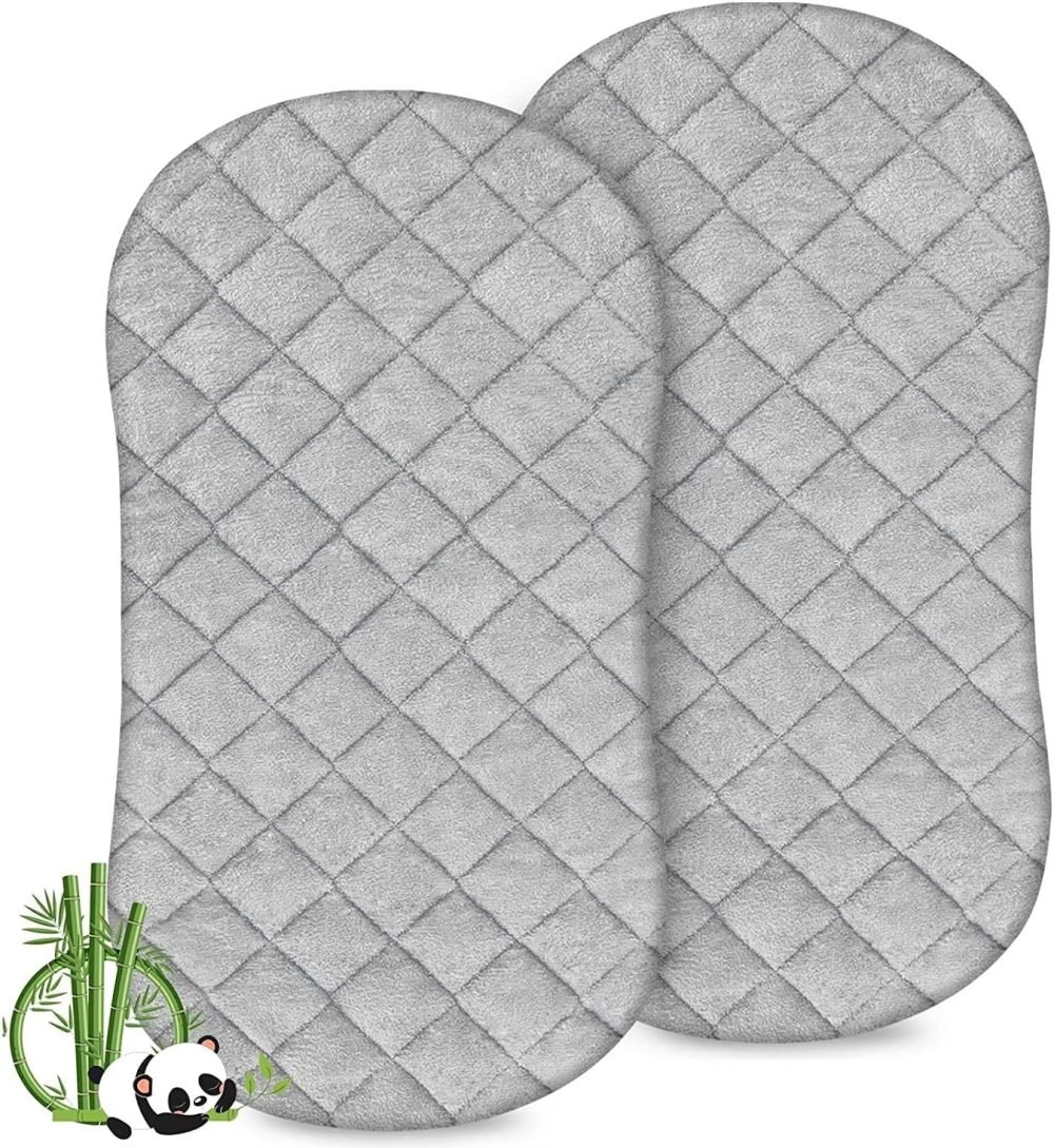 Waterproof Moses Basket Mattress Protector 2 Pack