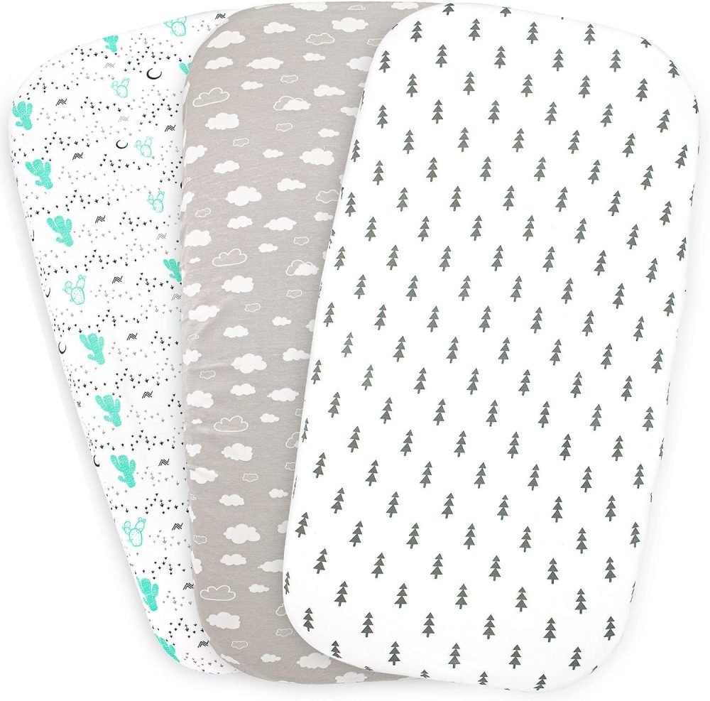 Moses Basket Sheets Set 3 Pack