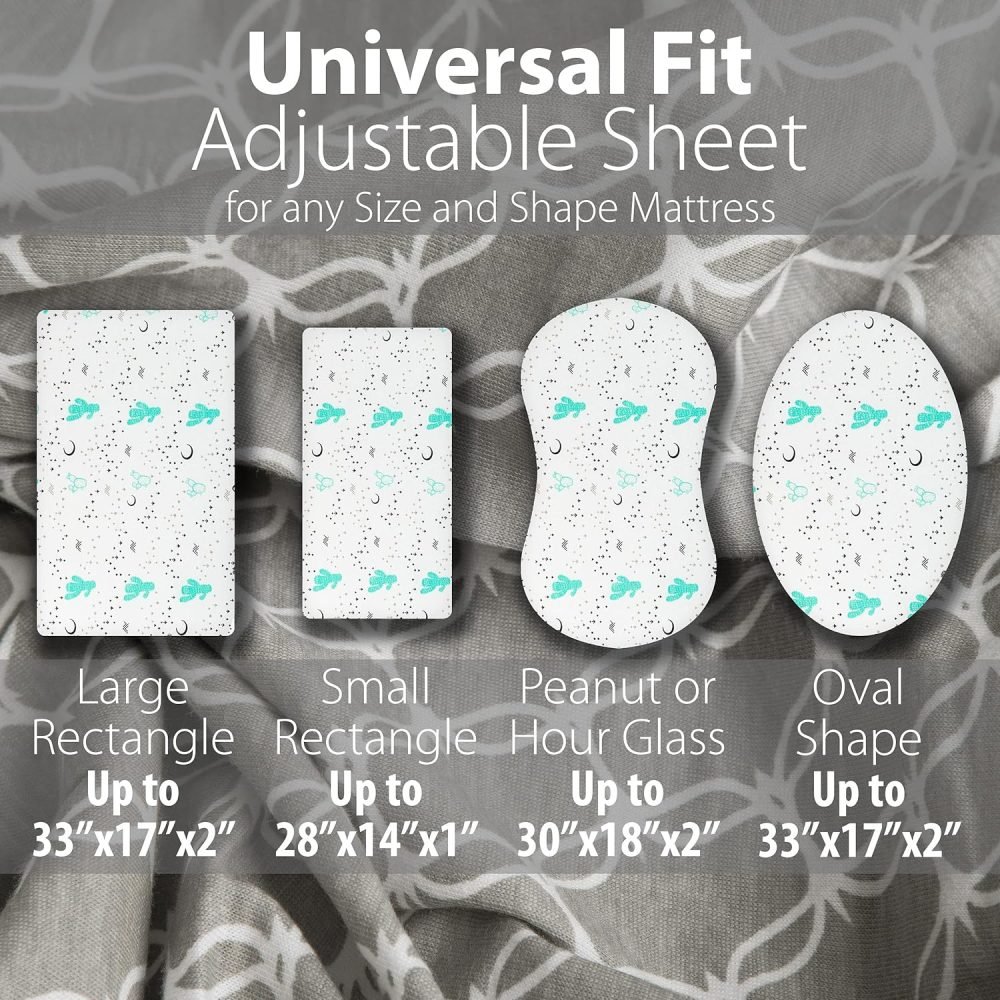 Moses Basket Sheets Set 3 Pack - Image 2