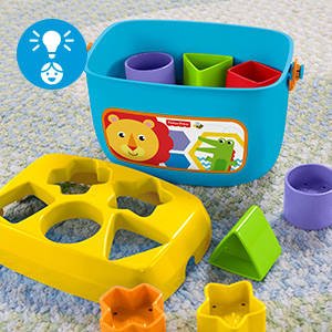 ​Classic stacking and sorting fun that introduces baby to shapes, colors and more!