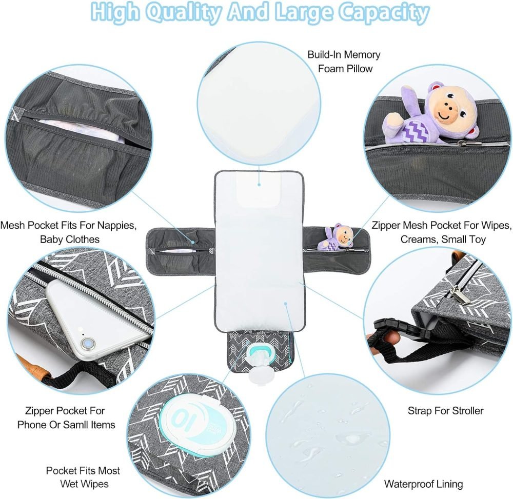 BABEYER Portable Nappy Changing Mat - Image 3