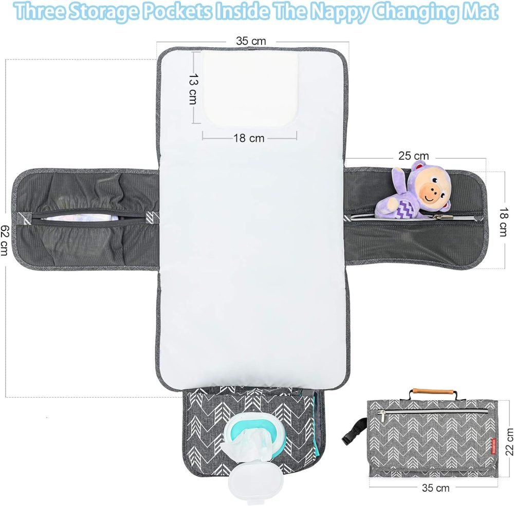 BABEYER Portable Nappy Changing Mat - Image 7