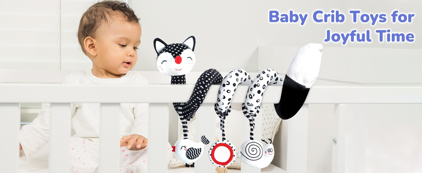 Pram Toys Black and White Sensory Toys 0 6 Months