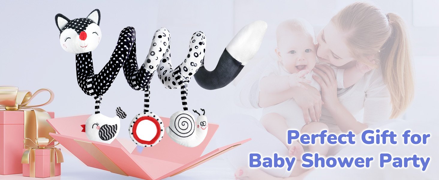 Pram Toys Black and White Sensory Toys 0 6 Months