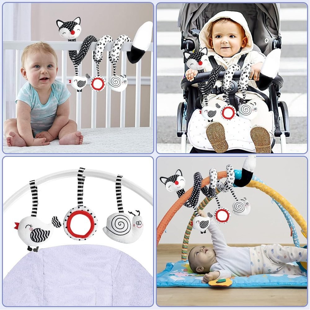 XIXILAND Pram Toys Black and White Sensory Toys - Image 5
