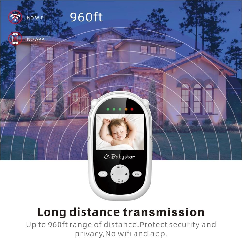 Babystar Baby Monitor with Camera and Night Vision - Image 7