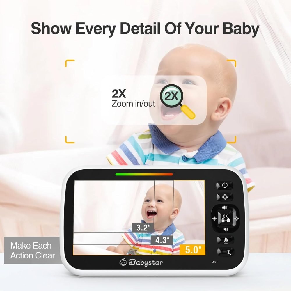 Babystar Baby Monitor with Camera and Night Vision - Image 11