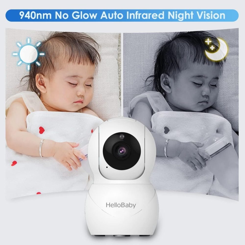HelloBaby Baby Monitor with Camera and Night Vision - Image 4