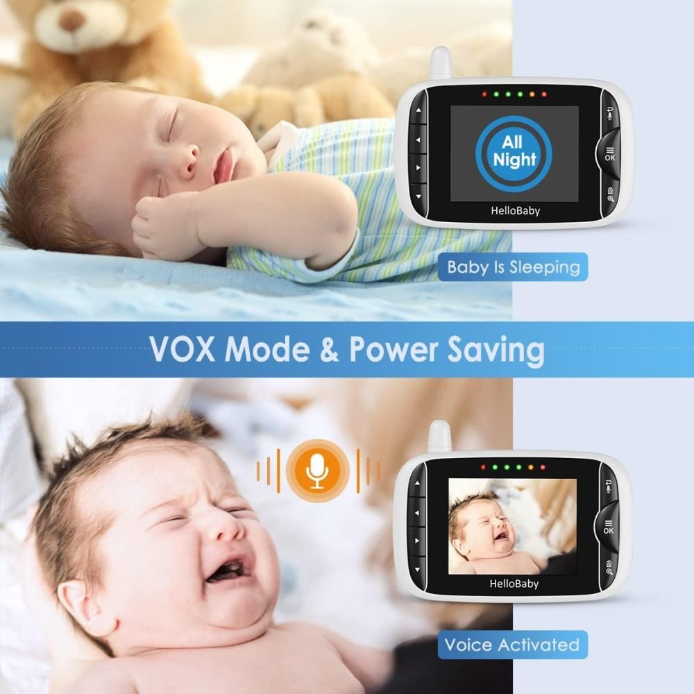 HelloBaby Baby Monitor with Camera and Night Vision - Image 5