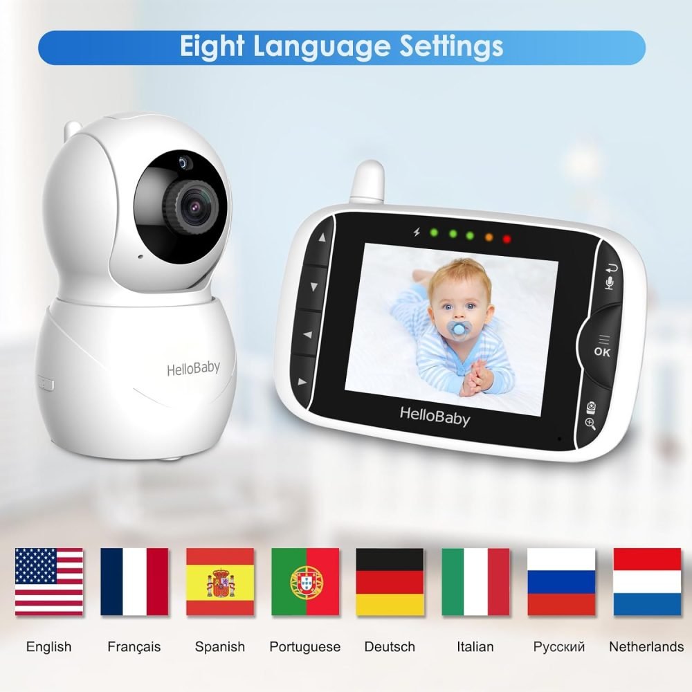 HelloBaby Baby Monitor with Camera and Night Vision - Image 6