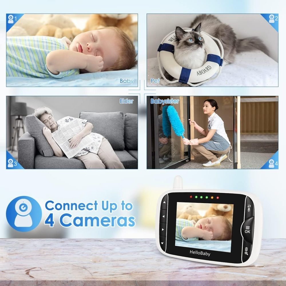 HelloBaby Baby Monitor with Camera and Night Vision - Image 7