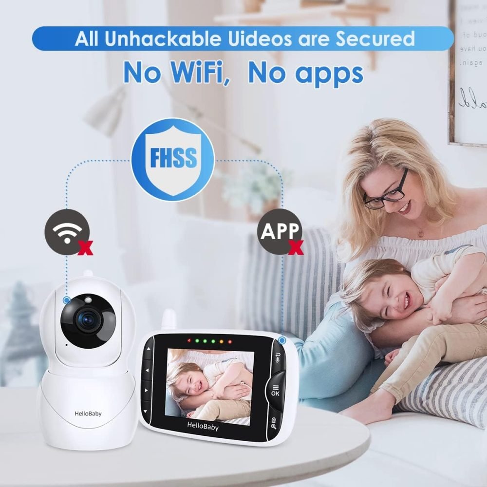 HelloBaby Baby Monitor with Camera and Night Vision - Image 8