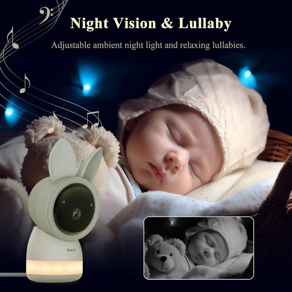 ARENTI Baby Monitor with Camera and Night Vision - Image 5