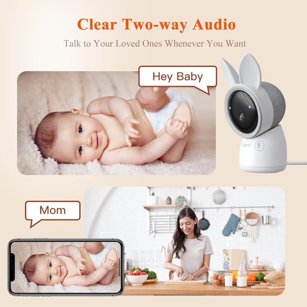 ARENTI Baby Monitor with Camera and Night Vision - Image 7