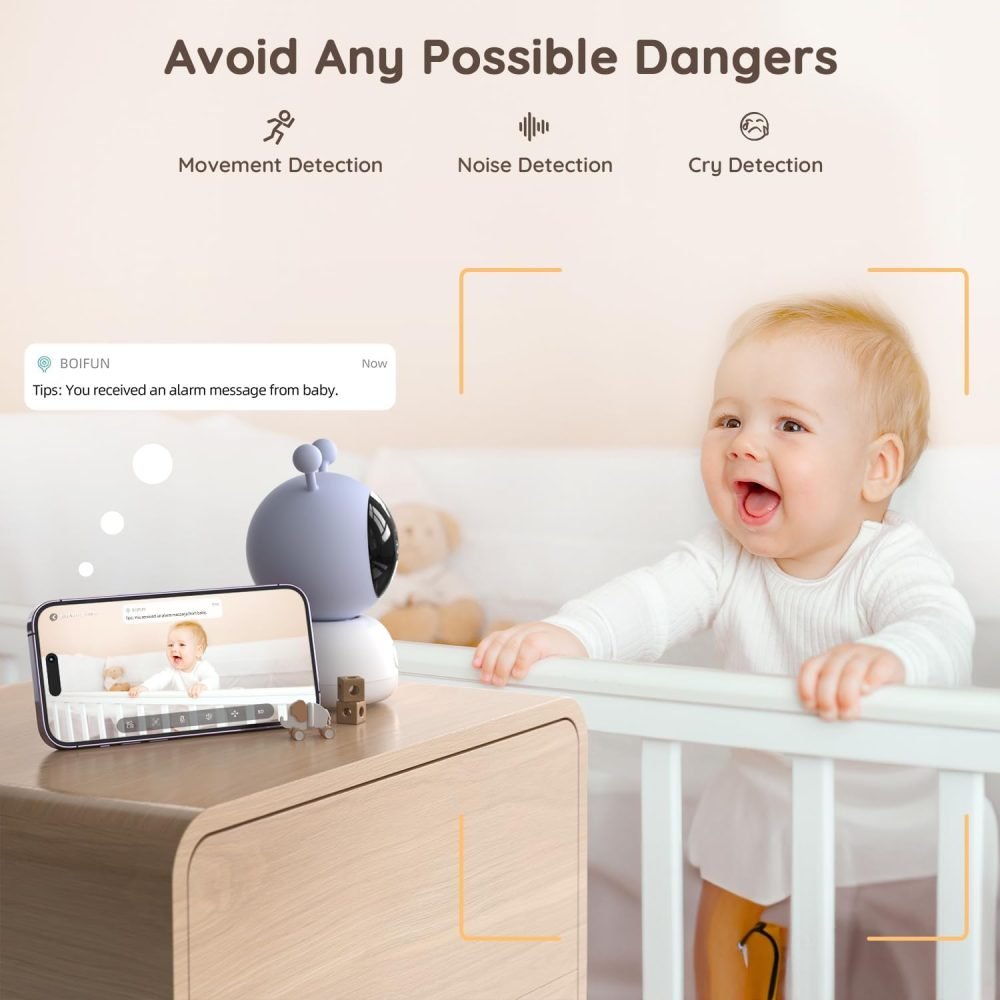 BOIFUN Wifi Video Baby Monitor Camera - Image 3
