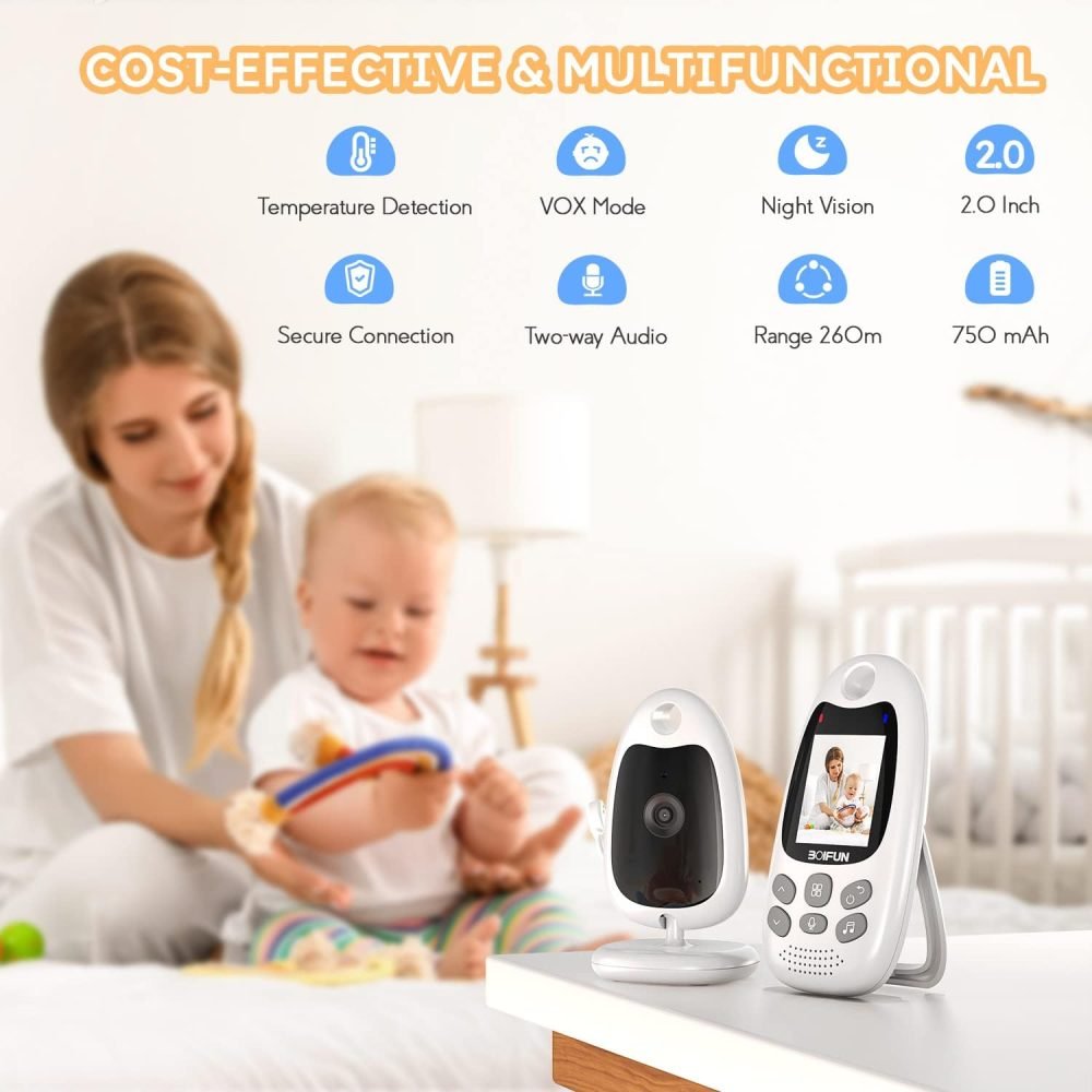 BOIFUN Video Baby Monitor with Camera - Image 2