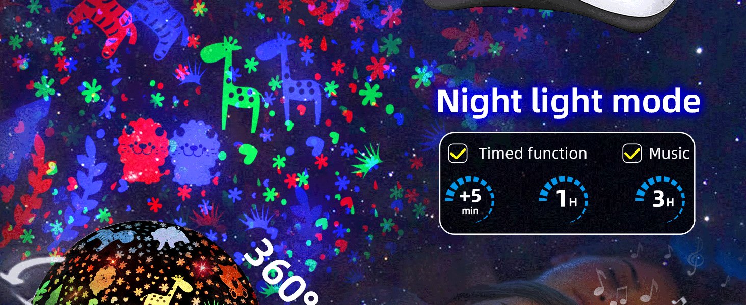 Nursery Night Light Projector for Kids