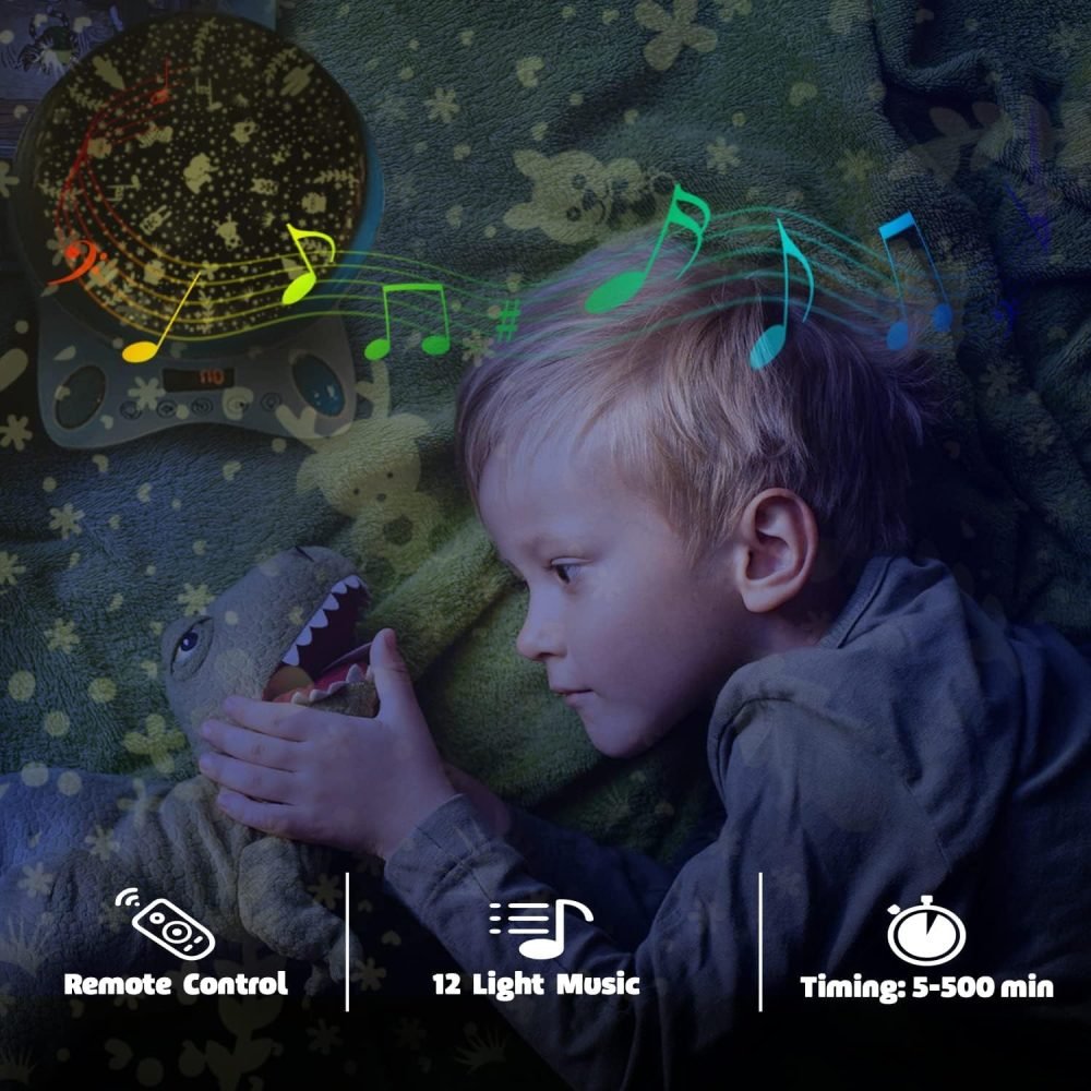 Night Light Kids Projector with 12 Music and Timer - Image 8