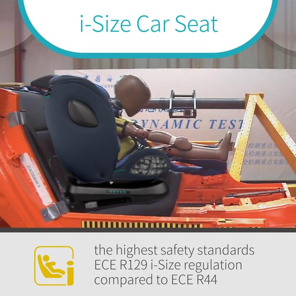 globalkids 360 Swivel Car Seat with ISOFIX, Group 0+1/2/3 Baby Car Seat, 0-36 kg, 0-12 Years, red - Image 3