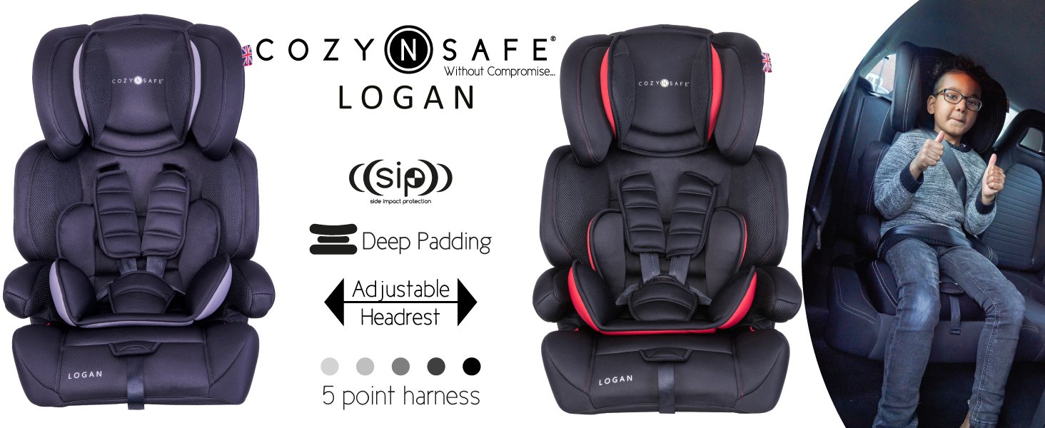 Cozy N Safe Logan High backed booster car seat child toddler 