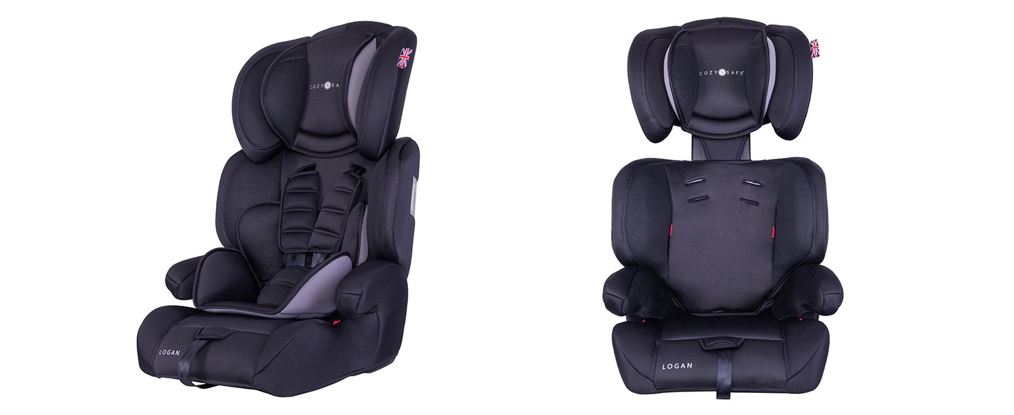 Cozy N Safe cosy Logan high backed booster car seat adjustable headrest for children toddler