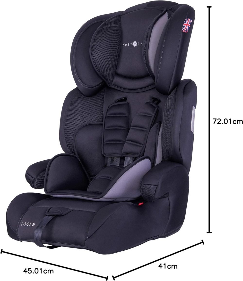 Forward Facing Child, Toddler Car Seat Cozy N Safe Logan Group 1/2/3 (9kg-36kg, 9 Months - 12 Years) - Image 8