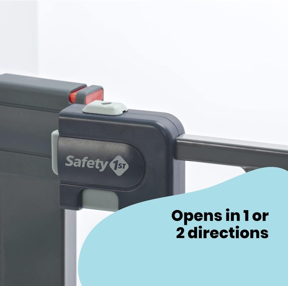 Safety 1st Easy Close Metal Gate, Pressure Fit Safety Gate, Baby Gate for Stairs and Doors - Image 7